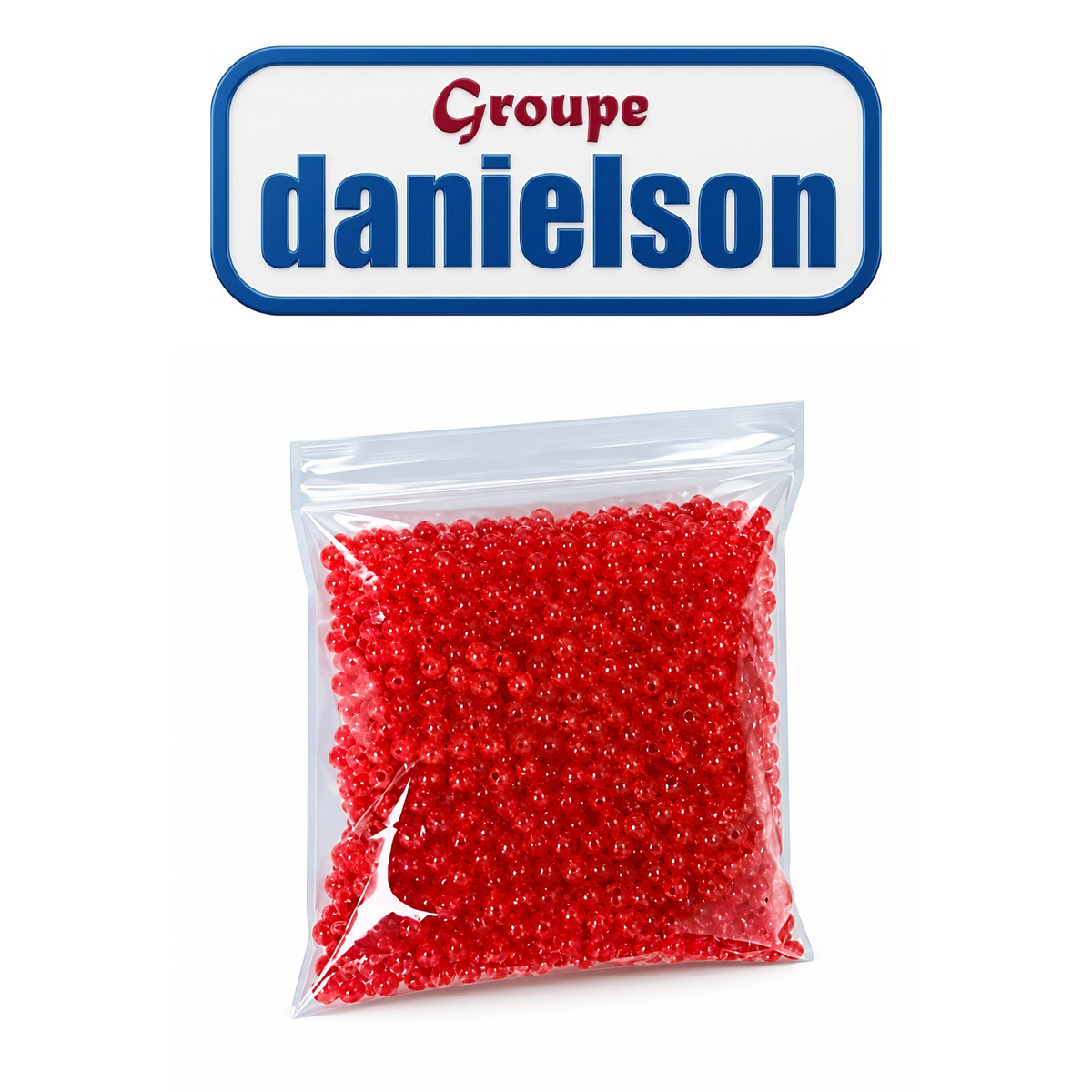 Fluorescent Red 5mm Fishing Beads – High-Visibility Fishing Rig Beads, 90 Piece