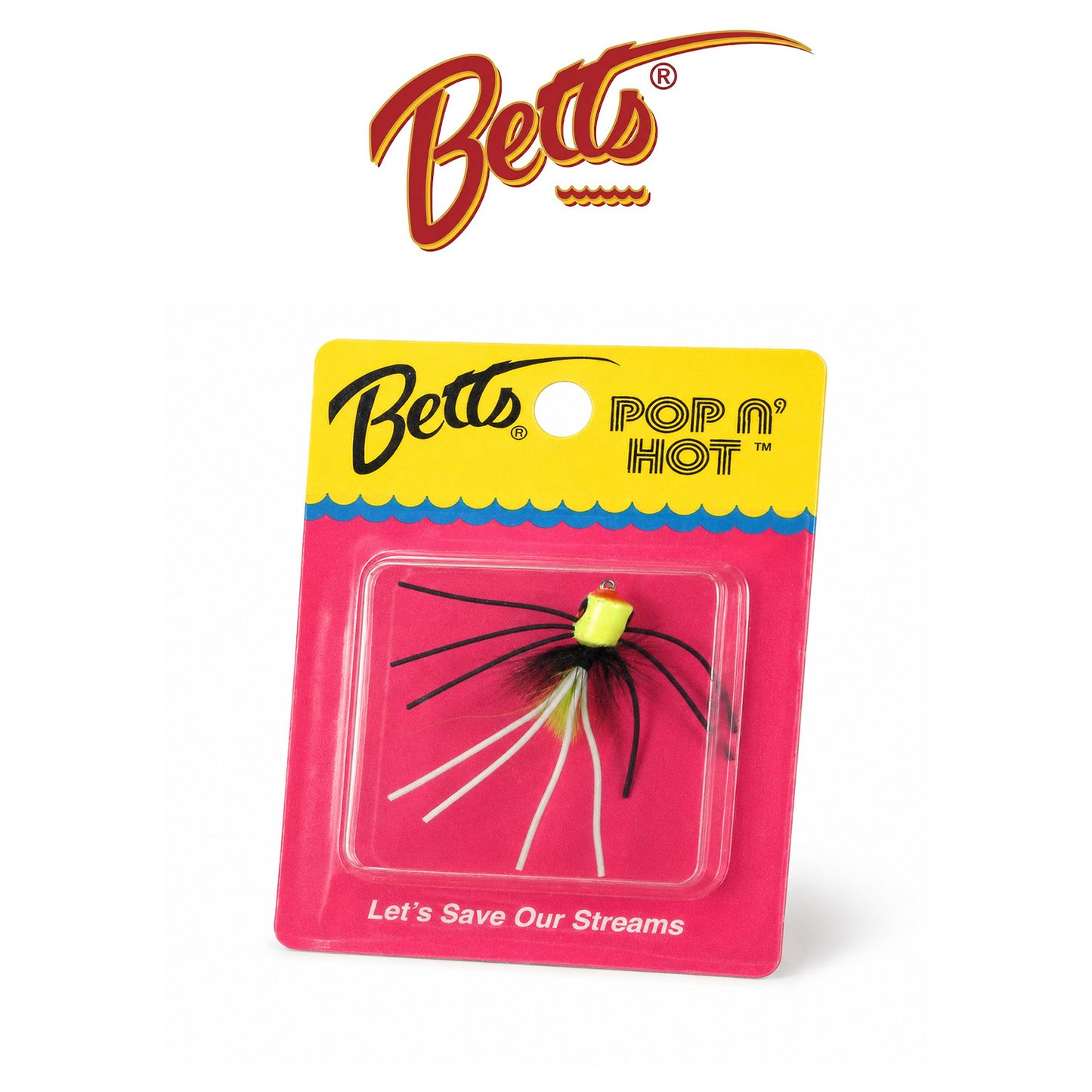 Betts Hot Pop Size 10 Chartreuse Fishing Popper