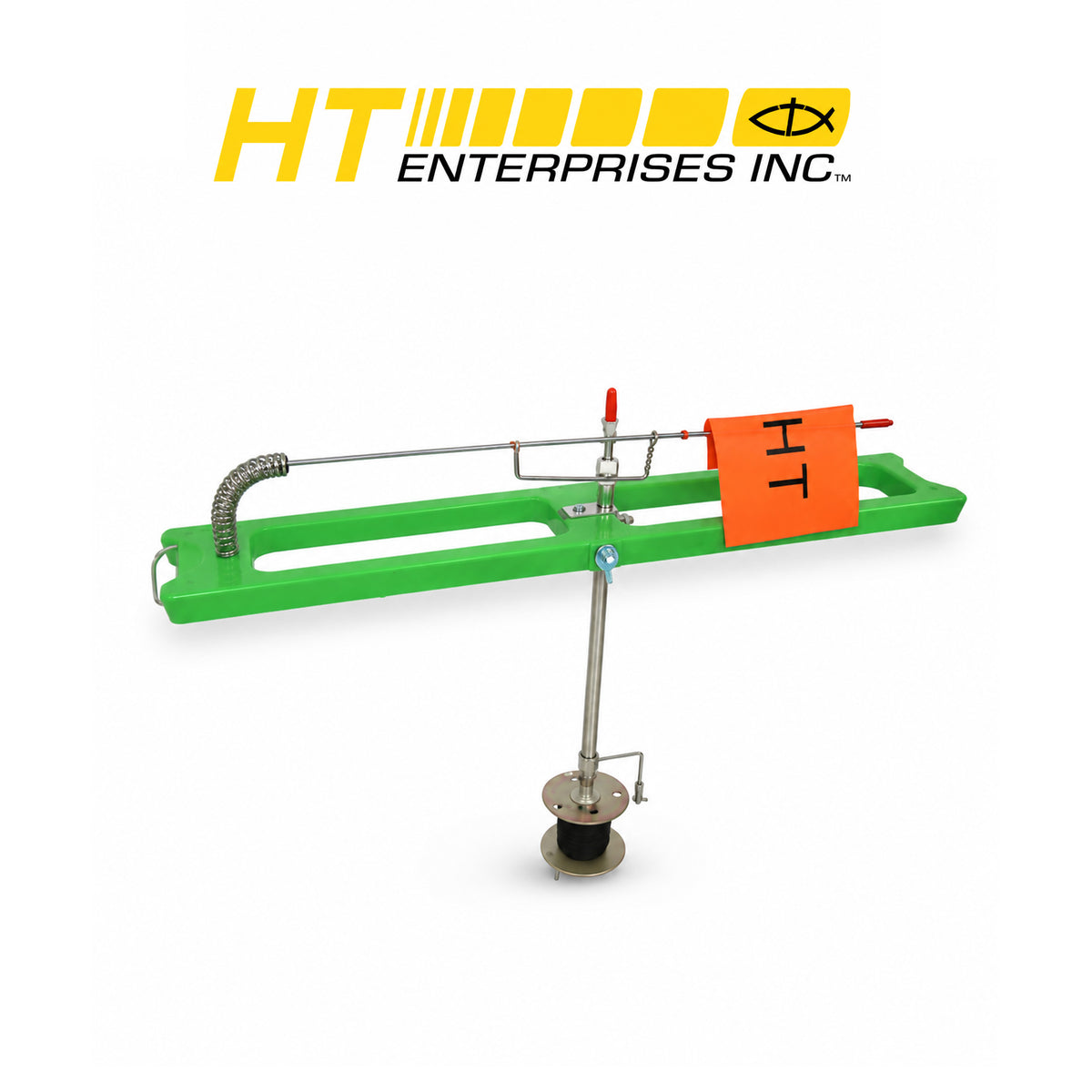 HT Hot Green Predator Ice Fishing Tip-Up