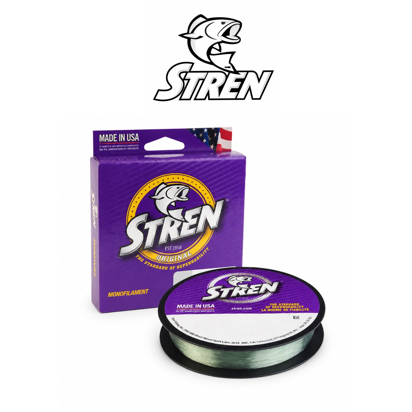 Stren Lo-Vis Green Monofilament Fishing Line 330 yd