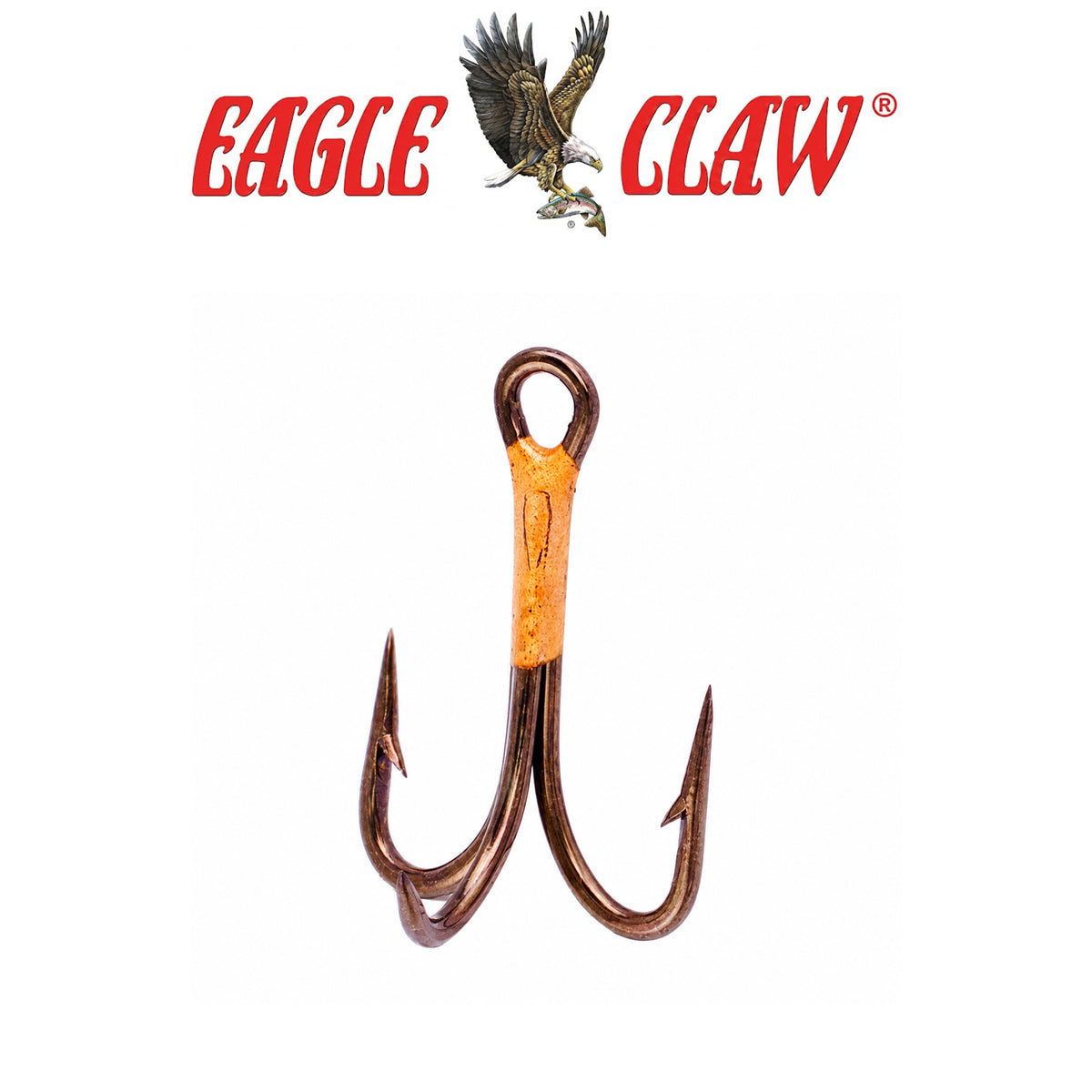 Eagle Claw Lazer 4X Treble Regular Shank Straight Point 5-Pack Fishing Hooks