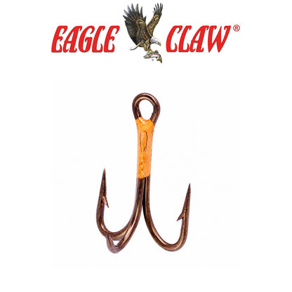 Eagle Claw Lazer 4X Treble Regular Shank Straight Point 5-Pack Fishing Hooks