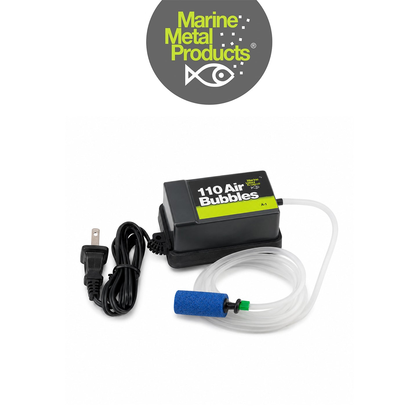 Marine Metal 110V Air Pump with Tube and Airstone