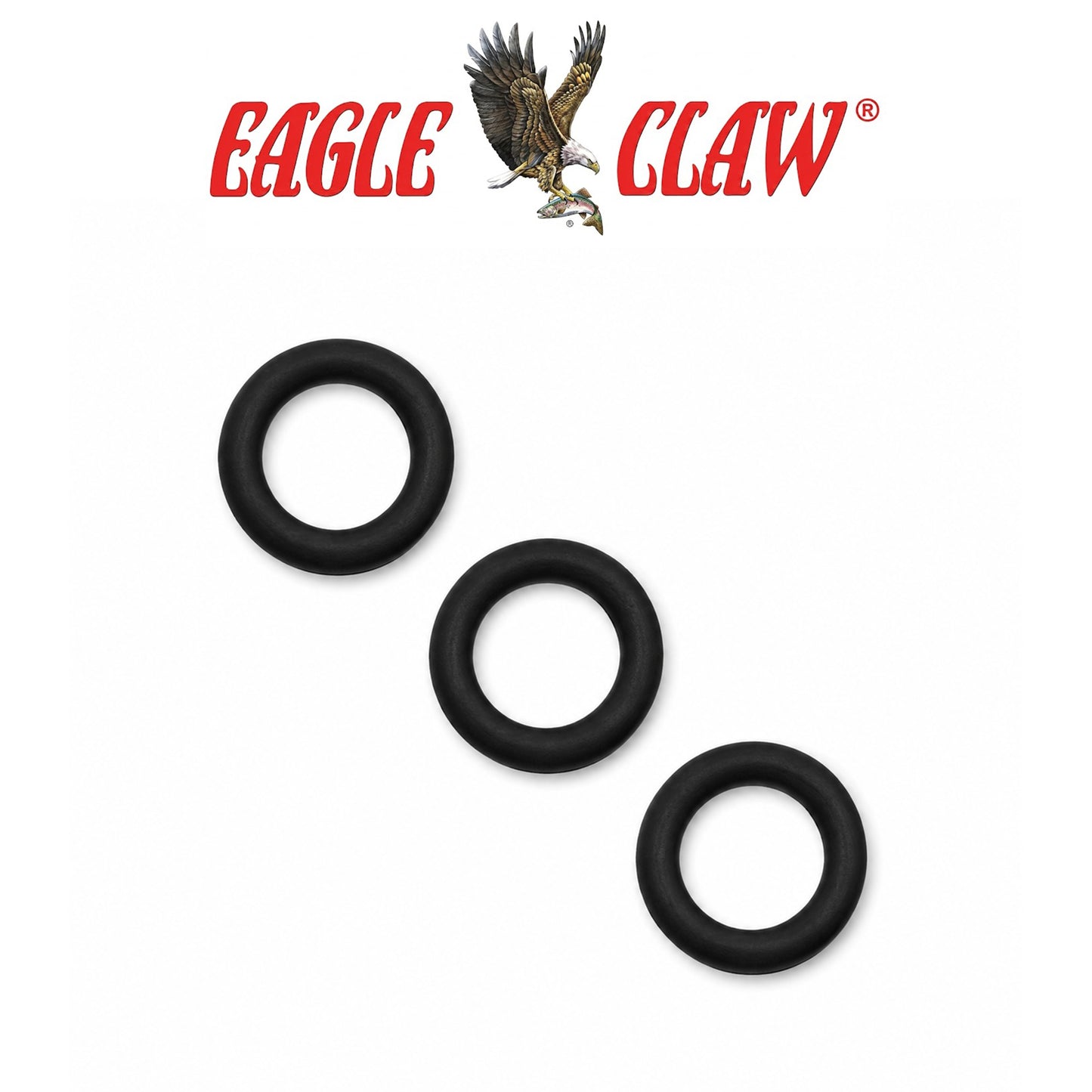 Eagle Claw Lazer Sharp Wacky Rig O-Rings 25 Piece Fishing Accessories