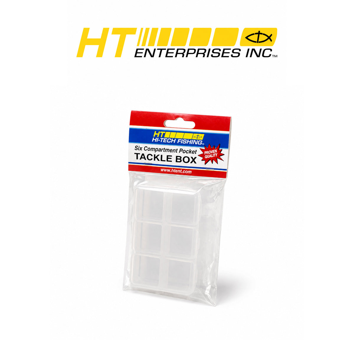 HT Micro 6-Compartment Tackle Box with Individually Opening Compartments