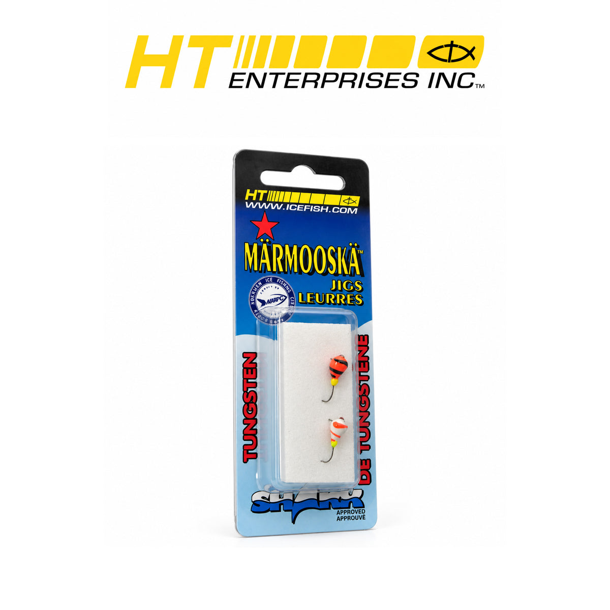 Lunar Lure #12 Assorted Glow Fishing Lures – 12 Count Card (Orange, White & Charcoal)
