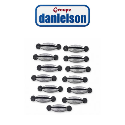 Danielson Twist Lock Fishing Sinkers 12 pack