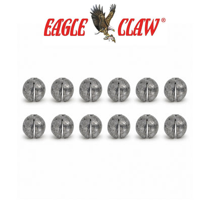 Eagle Claw BB Round Split Shot Sinkers – Reusable Micro Fishing Weights