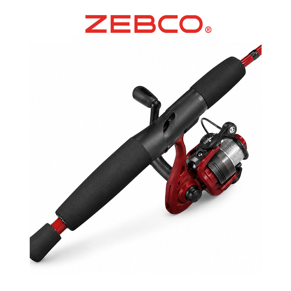 Zebco Slingshot Spinning Combo – Red Fishing Rod and Reel Set