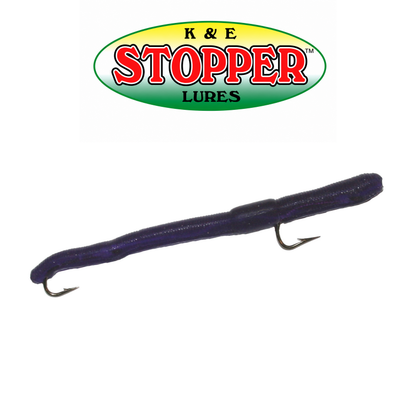 K&E Stopper Worm Rival 2.5" Soft Fishing Bait 1 Pack