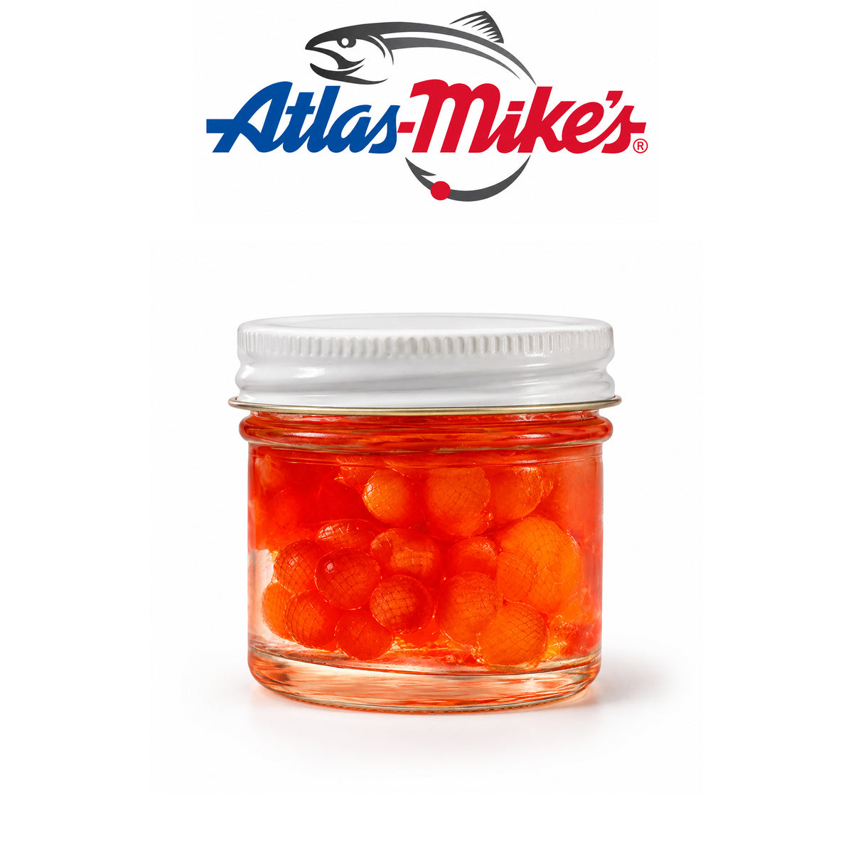Atlas Mike’s Regular Spawn Sacs – 6 Sacs per Jar, Soft & Strong Netting