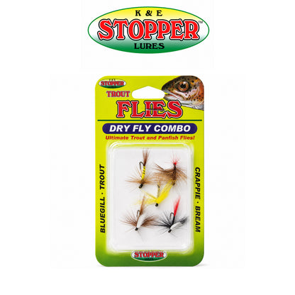 K&E Large Dry Fly Assortment – Assorted Sizes &amp; Colors 5 Pack