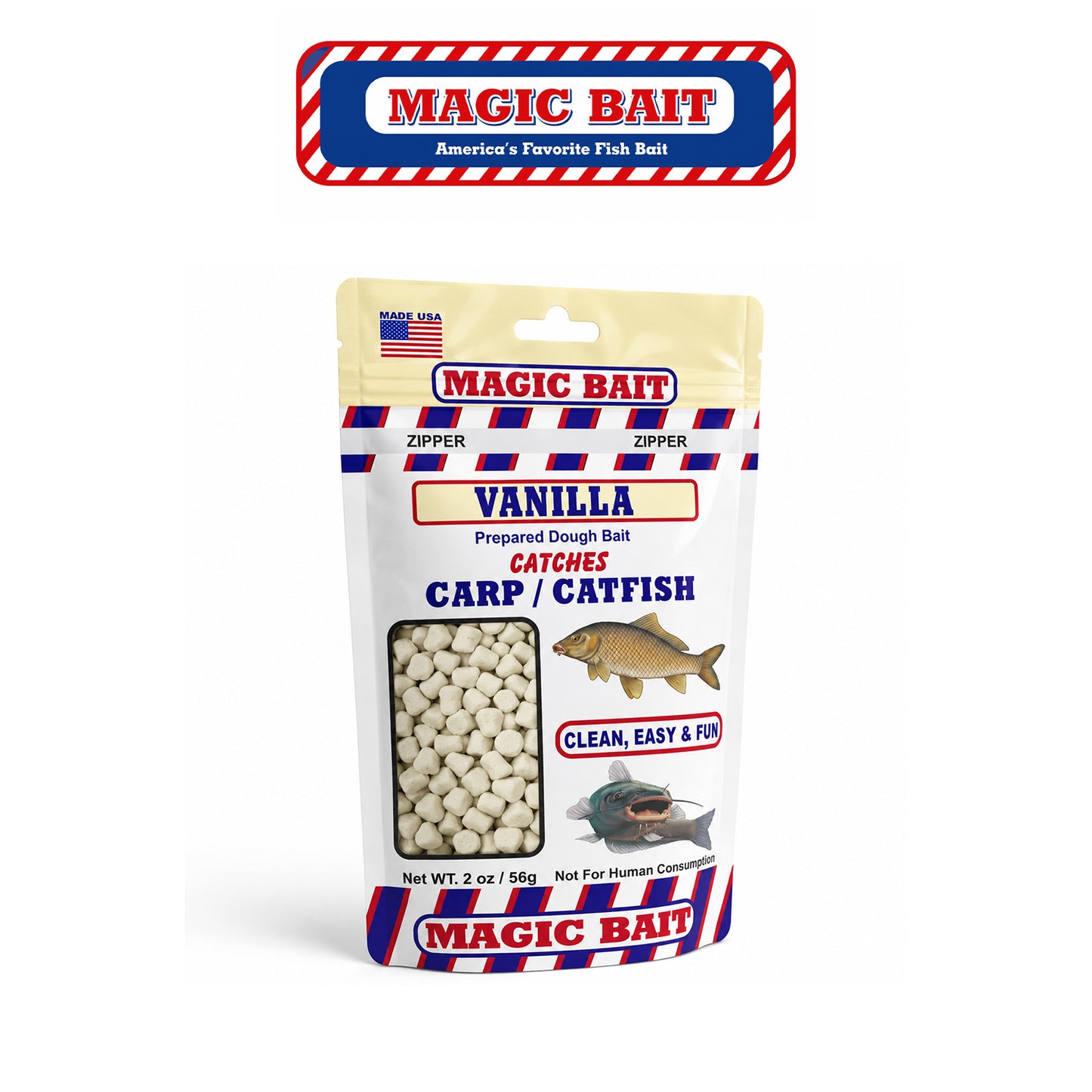 Magic Bait Vanilla Prepared Catfish and Carp Bait