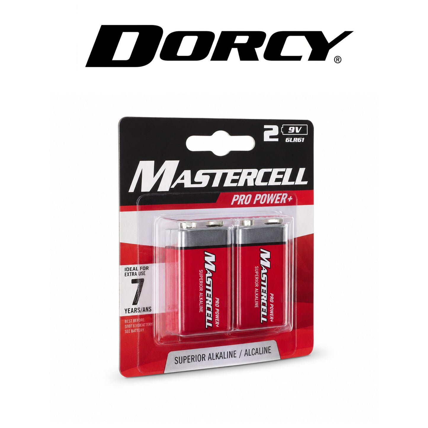 Dorcy Mastercell Alkaline 9V Battery 2-Pack