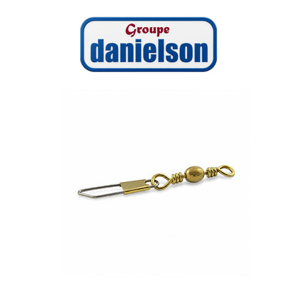 Barrel Swivel with Safety Snap Fishing Connector