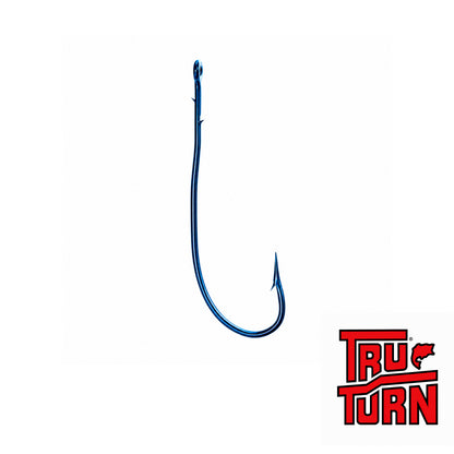 Tru-Turn Bass Worm Hook Blue 6-Pack