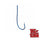 Tru-Turn Bass Worm Hook Blue 6-Pack