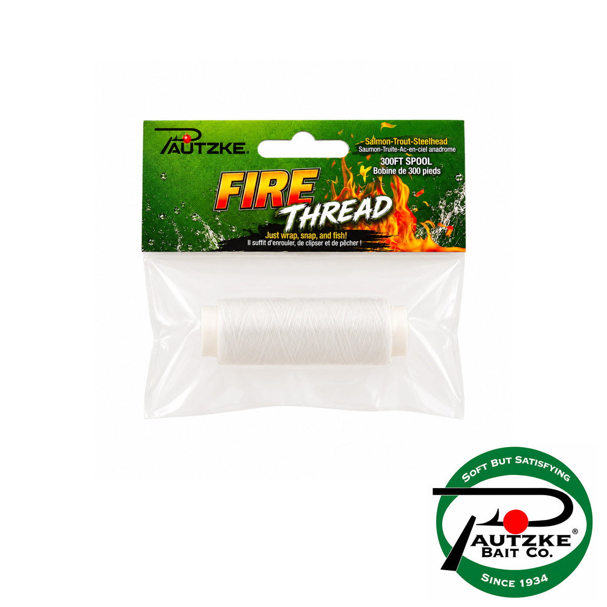 Pautzke Fire Thread Knotless Elastic Bait Tying Thread