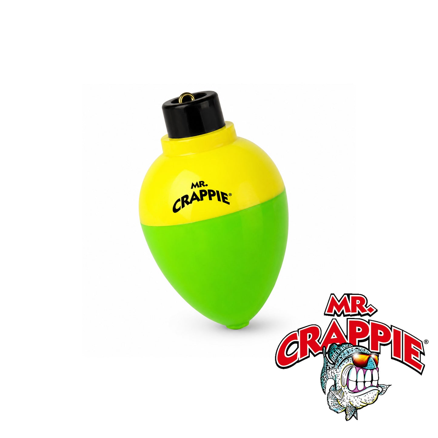 Mr. Crappie Rattlin’ Pear 1 1/4" Yellow/Green Crappie Bait – 3 Pack