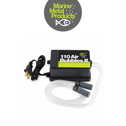 Marine Metal 110V Dual Outlet Air Pump with Tube &amp; Weights