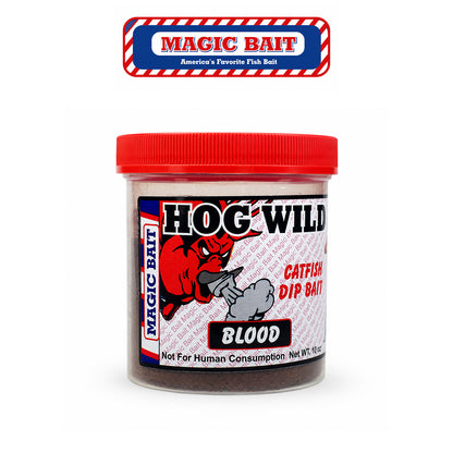 Magic Bait Hog Wild Blood Catfish Bait – Ready-to-Use Blood Scent Formula