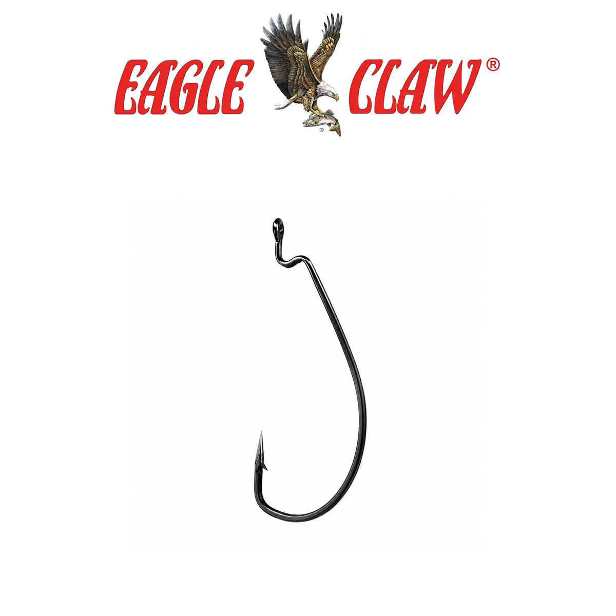 Eagle Claw TROKAR EWG Worm Hook – Platinum Black