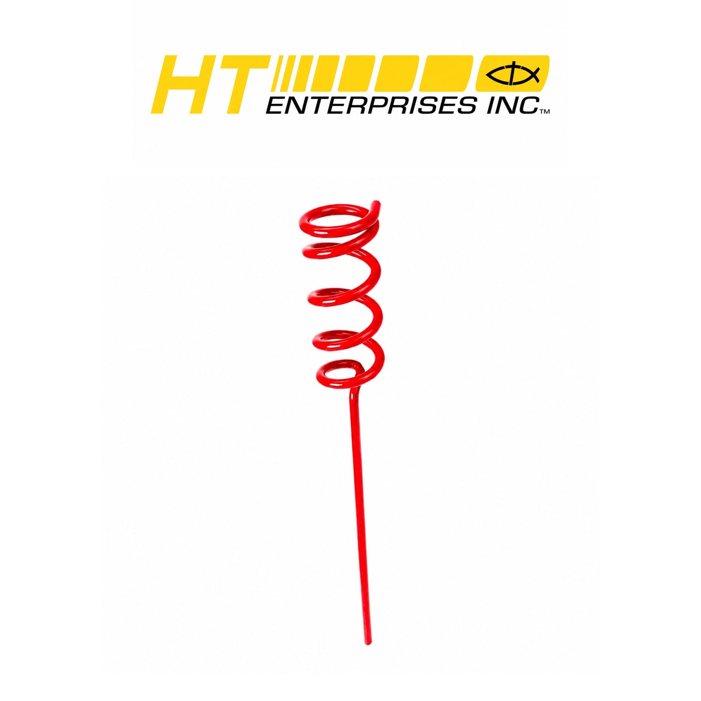 Heavy Duty Extra-Long Coiled Bank Rod Holder