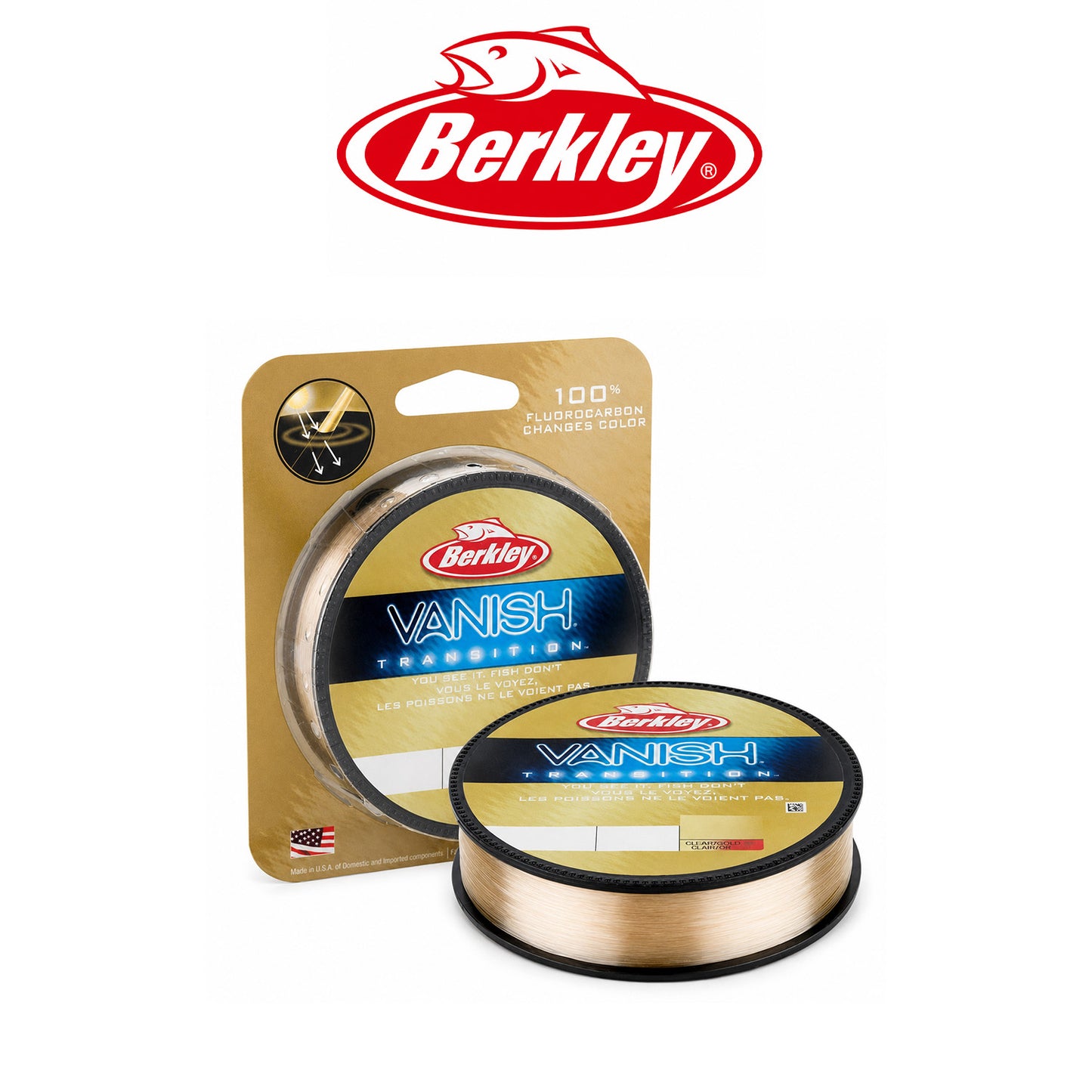 Berkley Vanish Transition Fluorocarbon Fishing Line 4-12lb