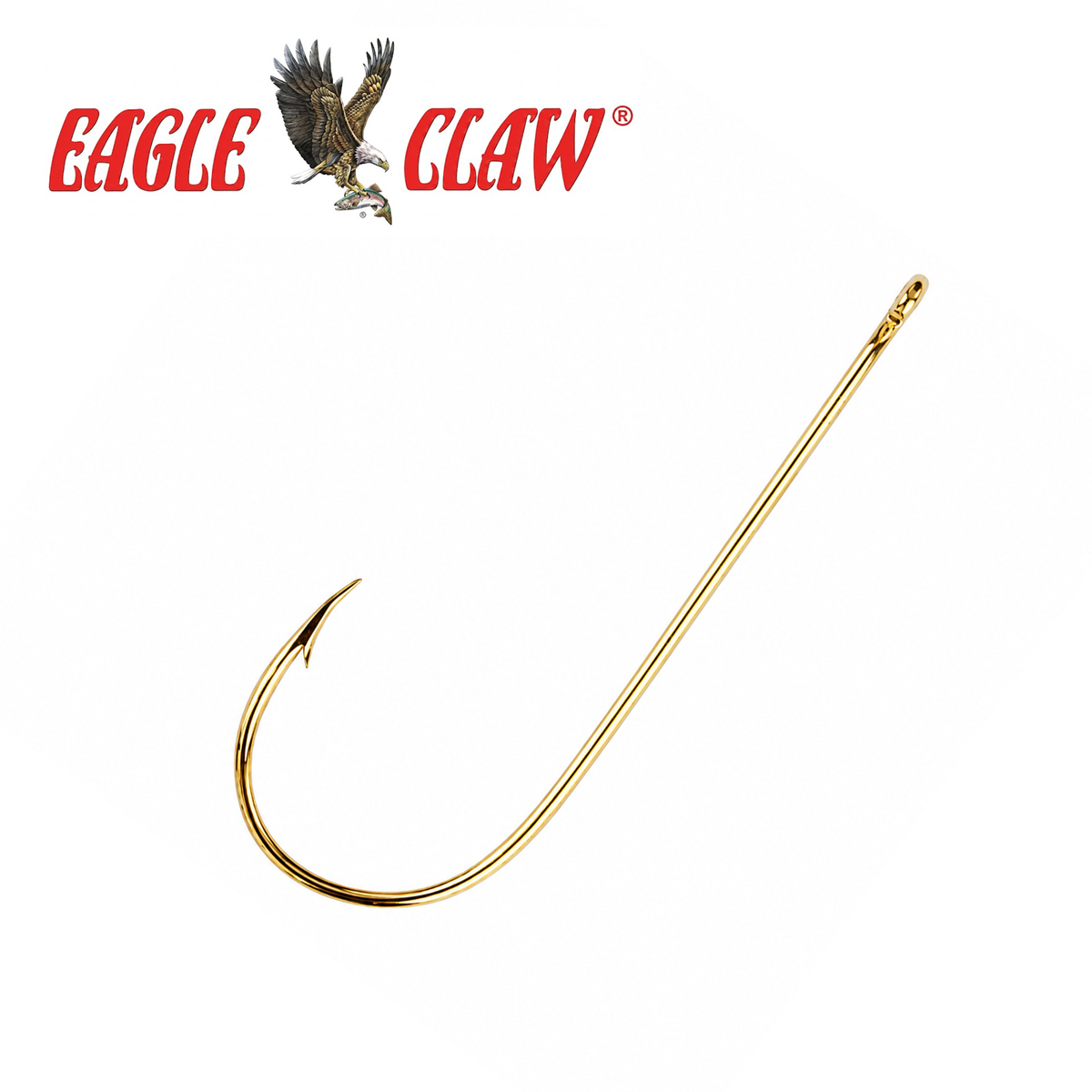 Eagle Claw Gold Fishing Hooks 100 Count Box