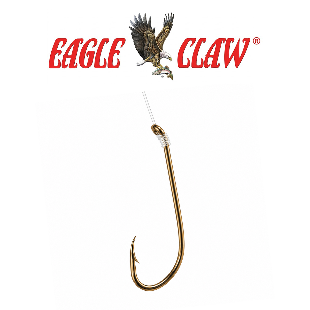Eagle Claw Plain Shank 2X Long Shank Double Line Fishing Hooks – 6 Pack