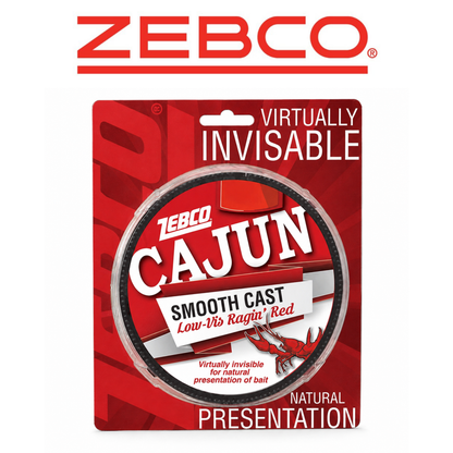 ZEBCO Cajun Low-Vis Red Monofilament Fishing Line 6 lb 330 yd