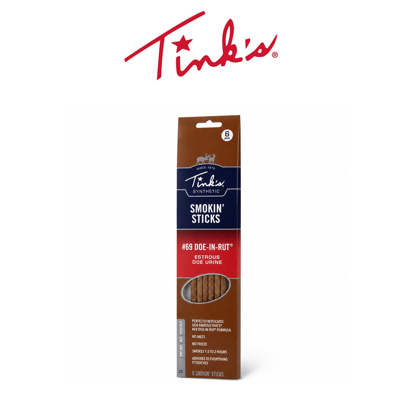 Tink’s Deer Smokin’ Rut Doe Sticks for Hunting & Deer Attraction