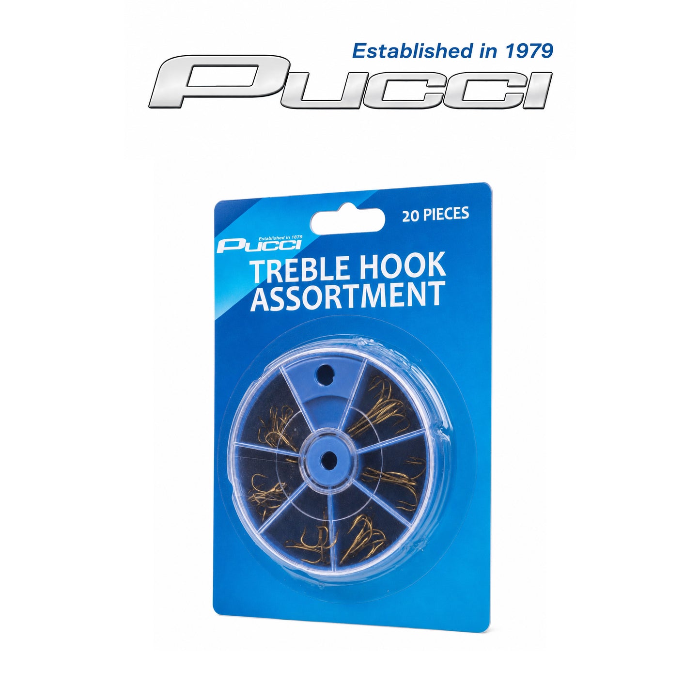 Pucci Treble Hook Assortment Box – Corrosion-Resistant Steel Hooks