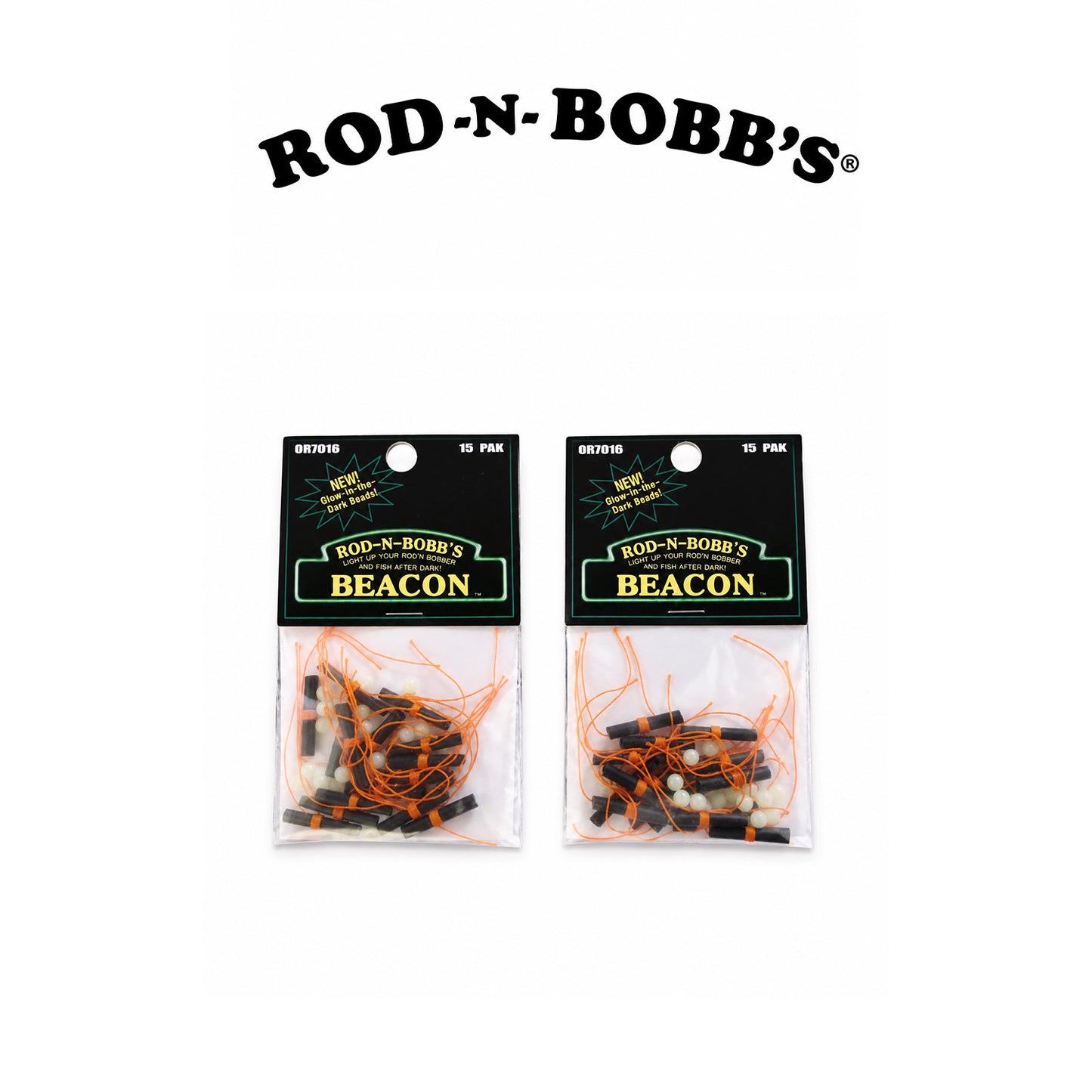 Rod-N-Bobb Orange Bobber Stops for Fishing Floats