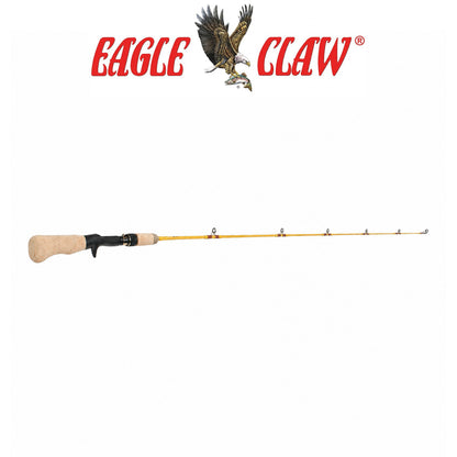 Eagle Claw Featherlight 4'10" Ultra-Light 2-Piece Glass Casting Rod