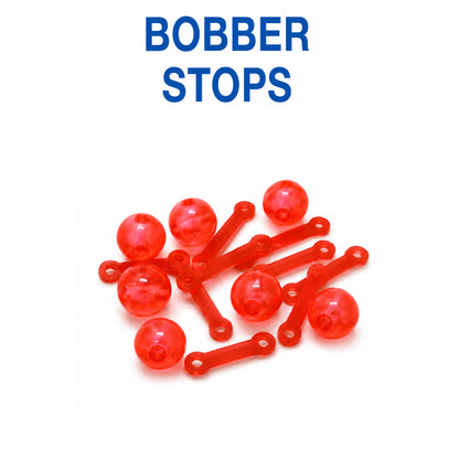 Bobber Stopper & Beads  – Durable Plastic & Rubber Fishing Stops
