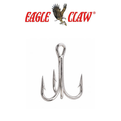 Eagle Claw Lazer Sharp 4X Treble Hook – Regular Shank Straight Point