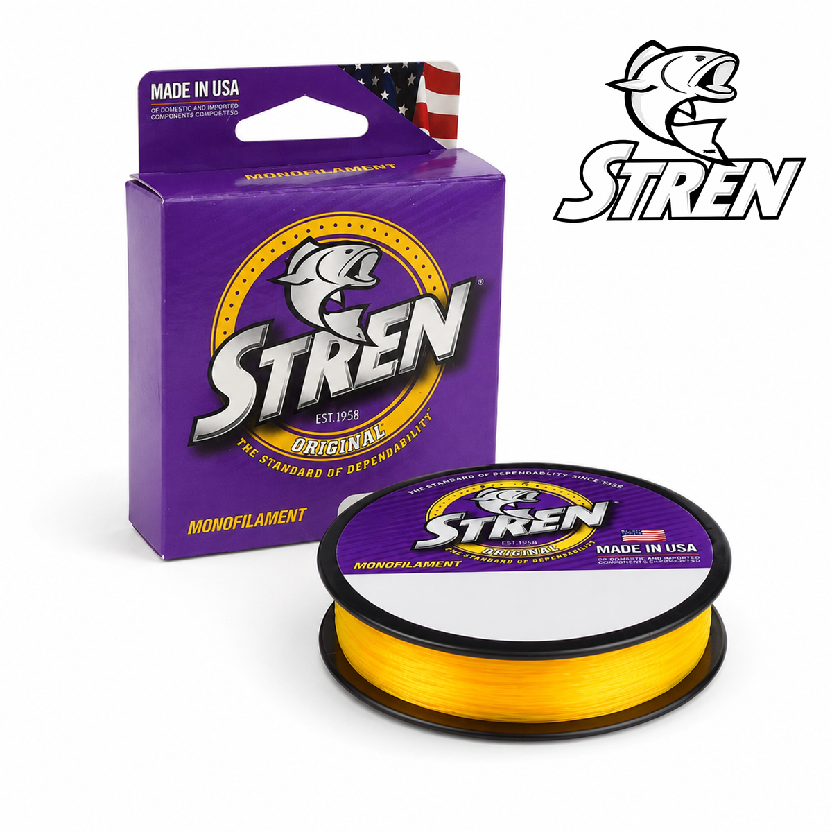 Stren Hi-Vis Gold Monofilament Fishing Line 330 Yards