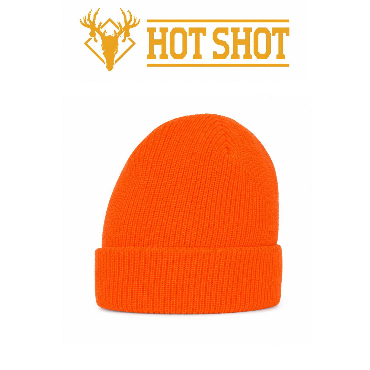 Hot Shot Superstretch Knit Cuff Hat Blaze Orange