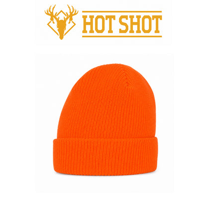 Hot Shot Superstretch Knit Cuff Hat Blaze Orange