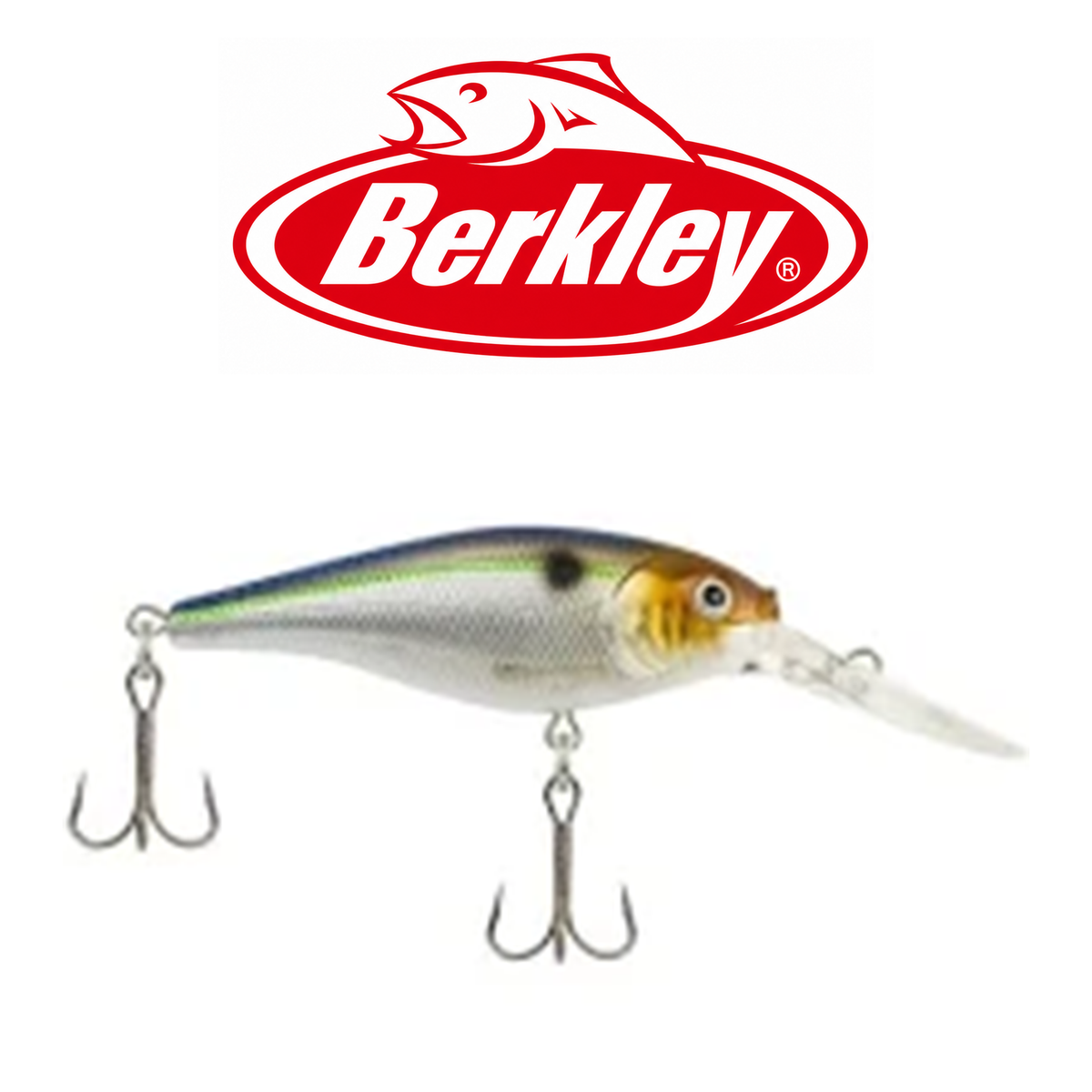 Berkley Flicker Shad Shallow FFSH7S Premium Shallow-Diving Crankbait