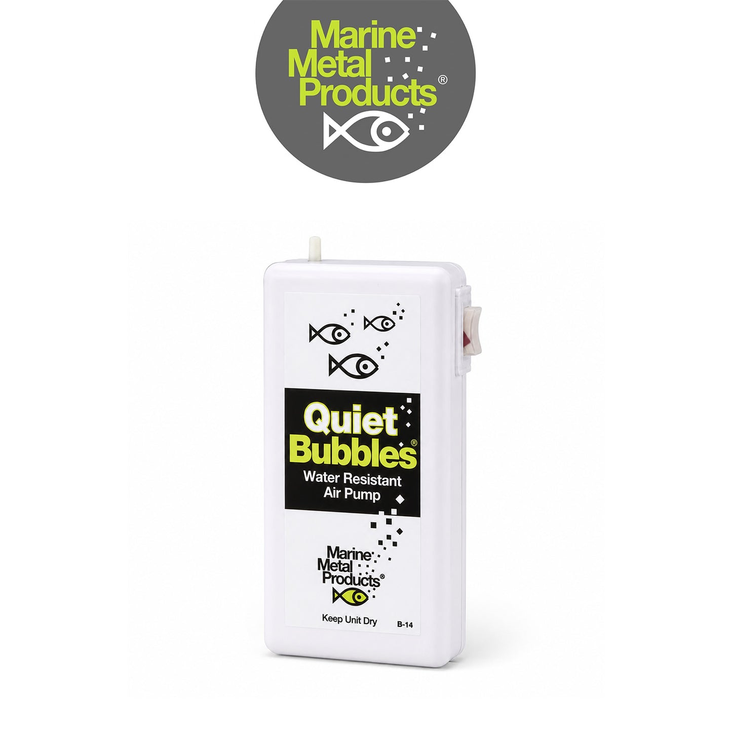 Marine Metal Quiet Bubbles Noise-Reducing Live Bait Aerator