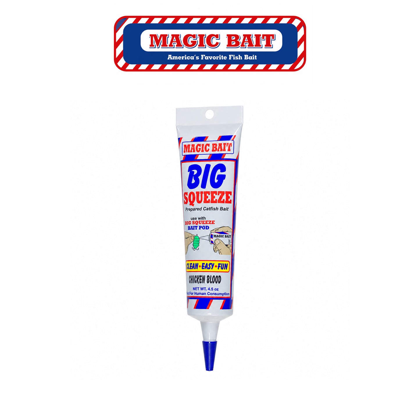 Magic Bait Big Squeeze Blood Soft Plastic Bait - Blood Red