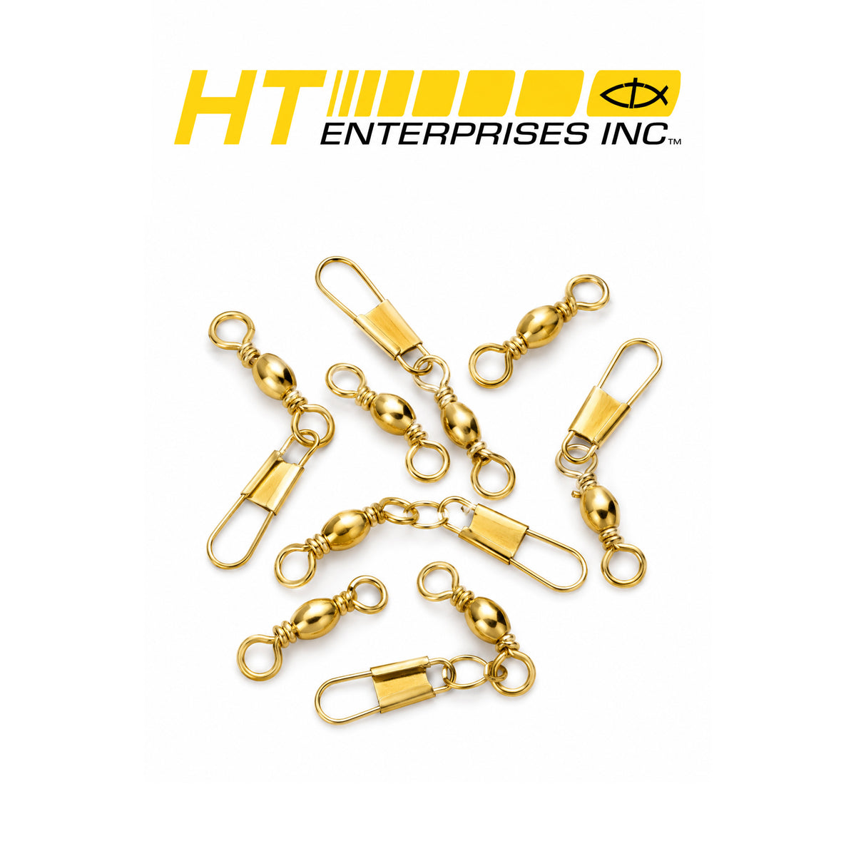 HT Brass Snap Swivels Size 5 BSSE-5 – 5 Pieces per Pack