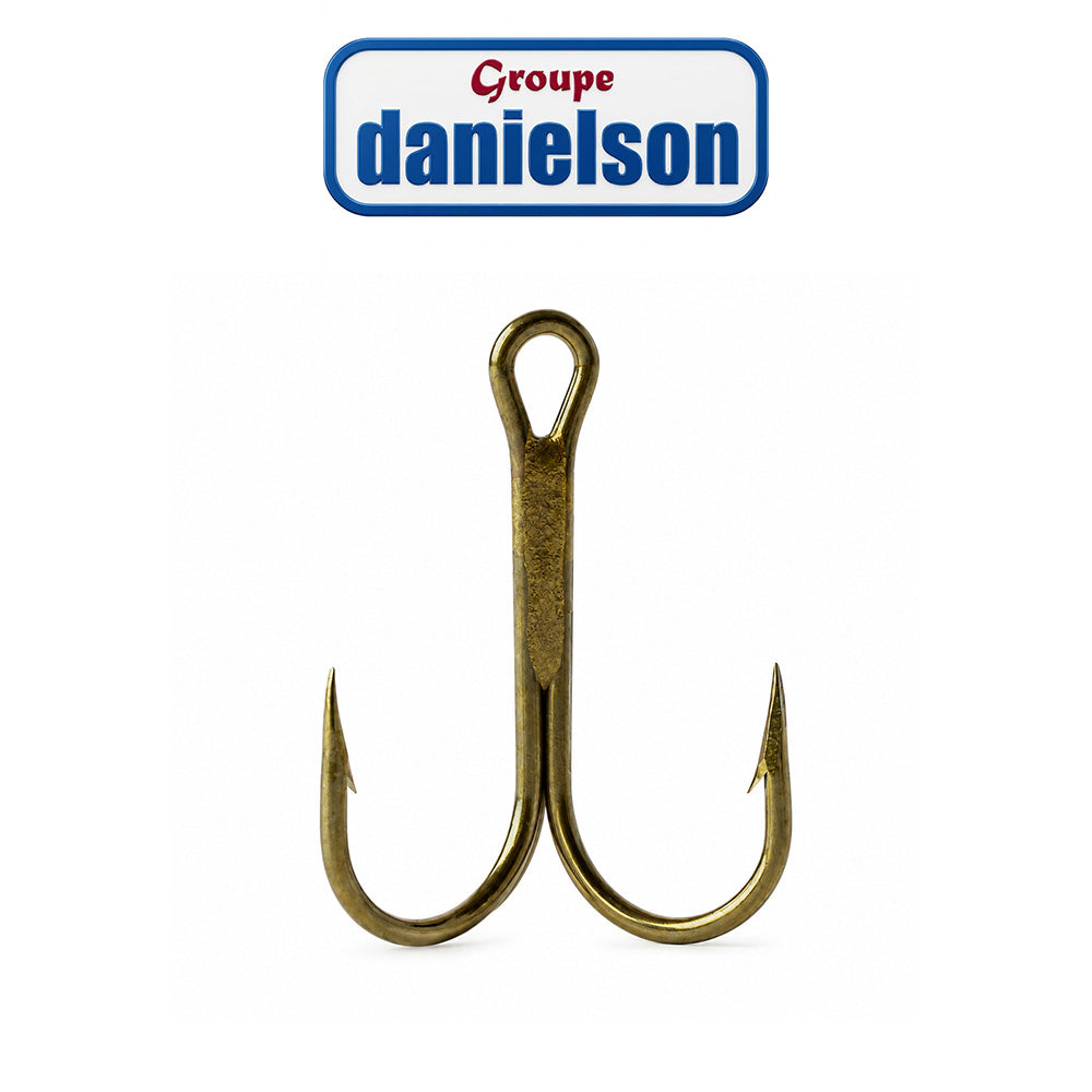 Danielson Bronze Treble Fishing Hooks - 36/Box