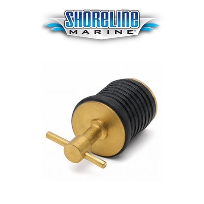 Shoreline Marine 1" Brass Twist Drain Plug