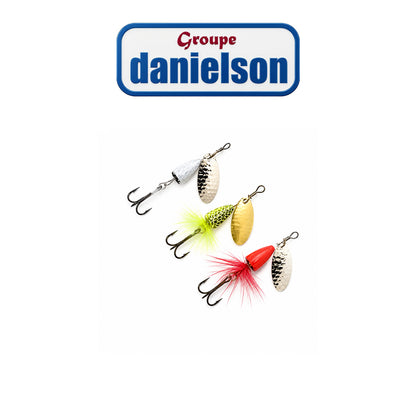 Danielson 3-Piece DN Bantam Tail Spinner Fishing Lure Set