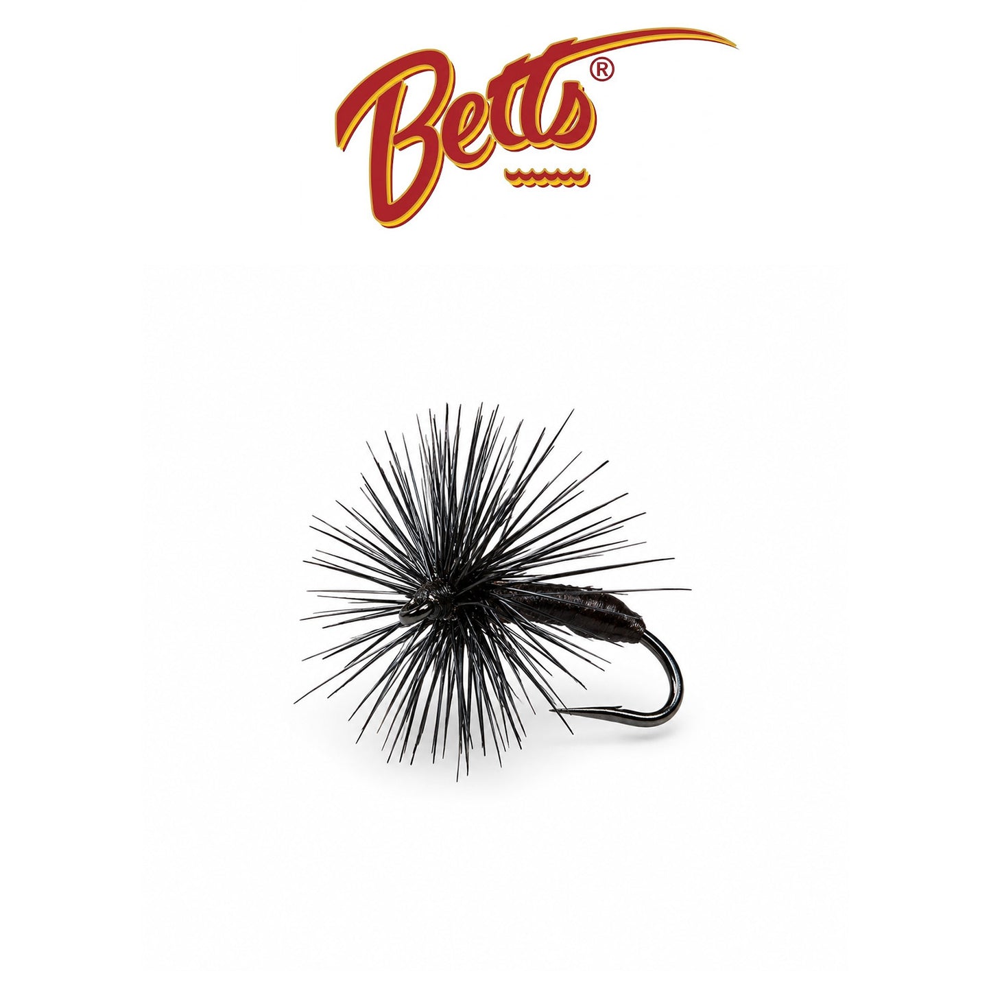 Betts Perfect Black Ant Size 12 Black Fishing Fly