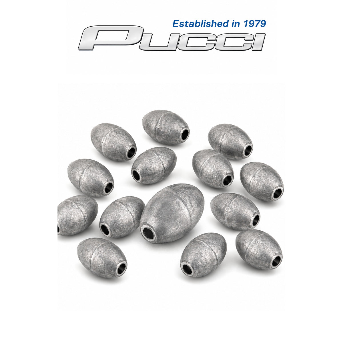 Pucci Egg Sinkers Fishing Weights 12 Pack