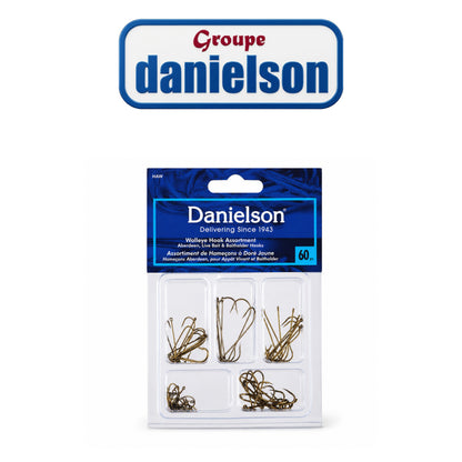 Danielson 60-Piece Assorted Panfish Hook Set